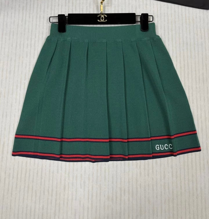 Green Skirt Set
