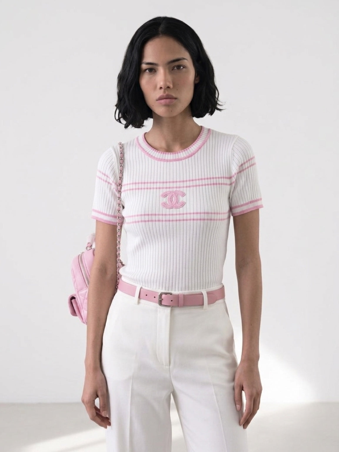 Sewn Circle Neck Top