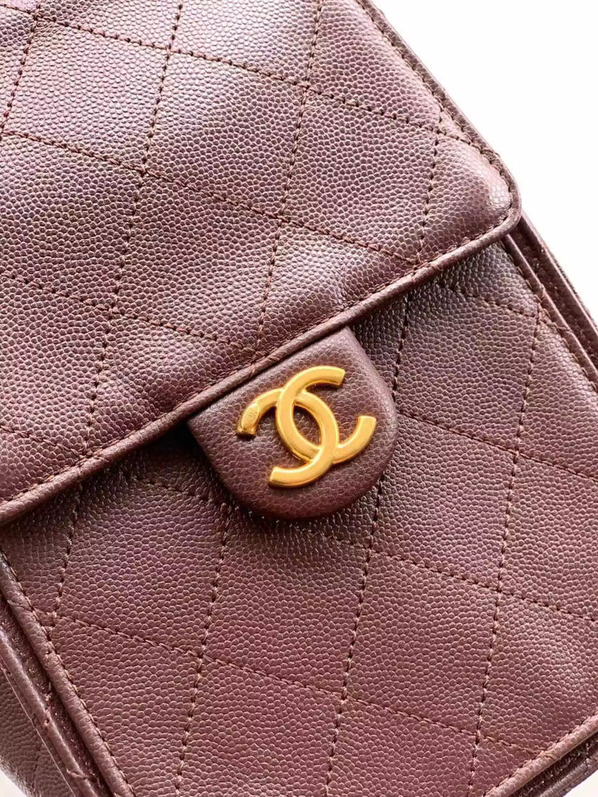 Burgundy purse