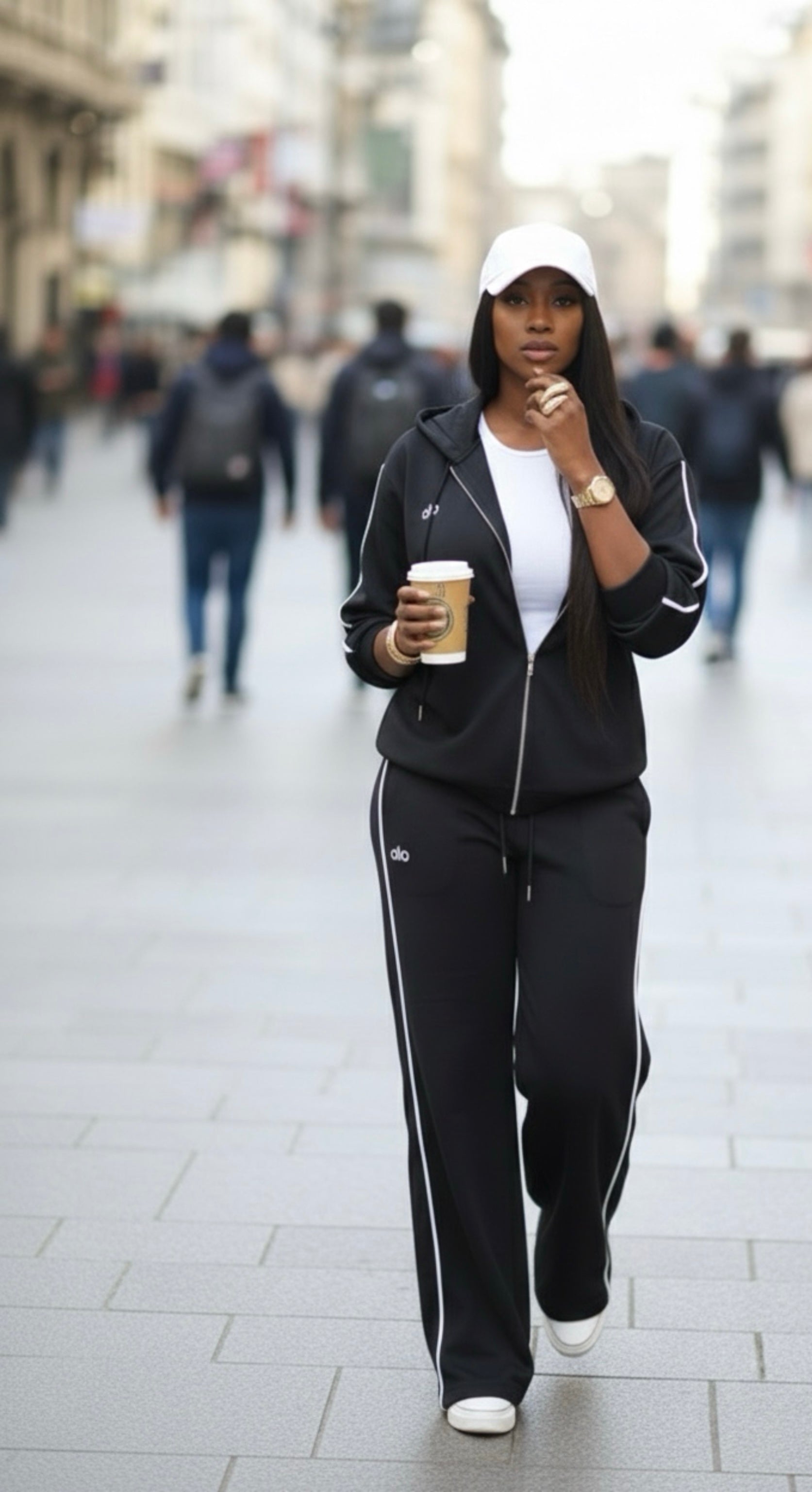 Zip up Set with line