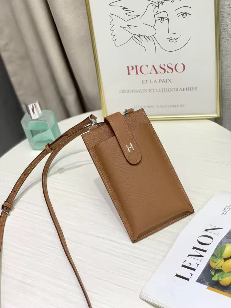 Leather cell bag