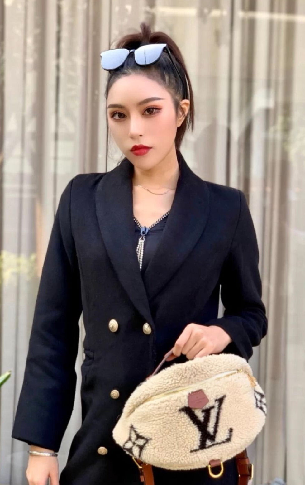 Fuzzy waist bag in multiple colors