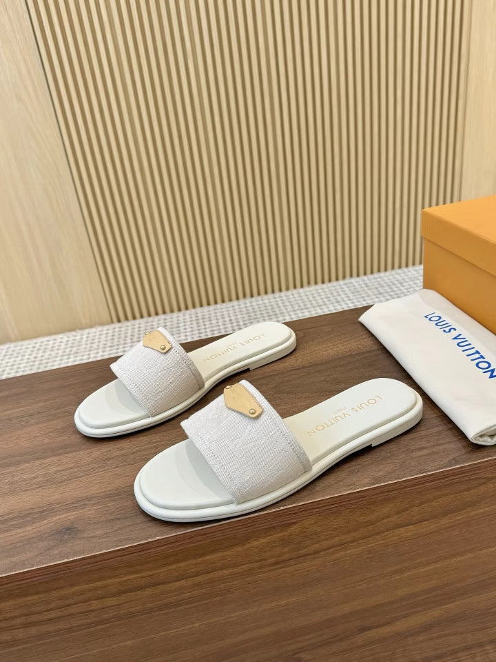 Denim Flat Sandals