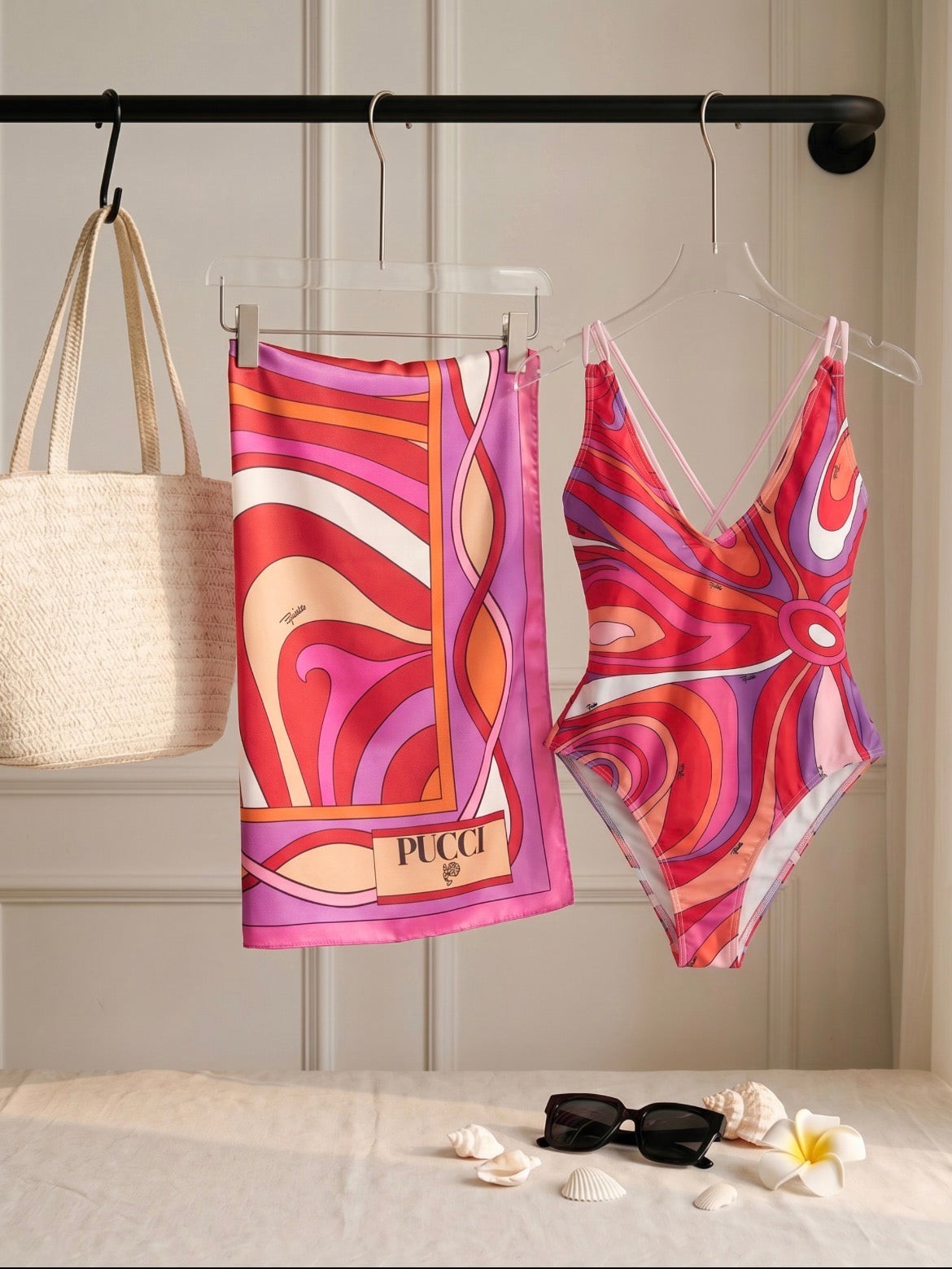 One piece with Silk wrap