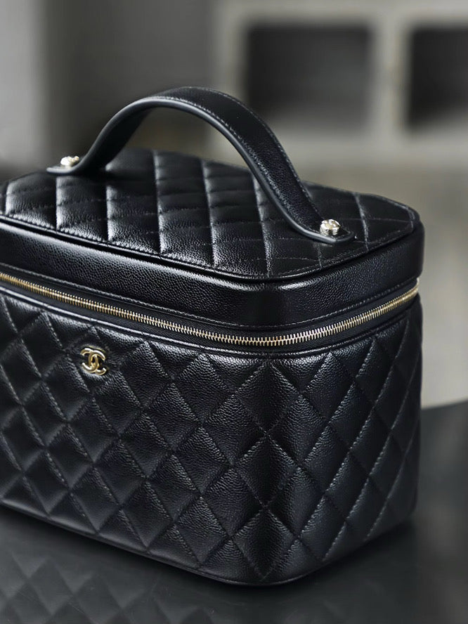 Oversized Leather Makeup bag