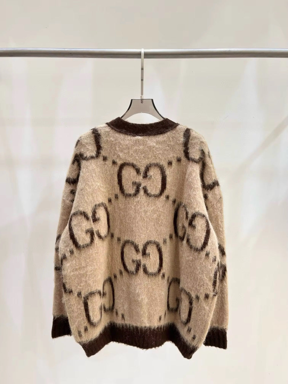 Pull over or Cardigan Mohair Sweater