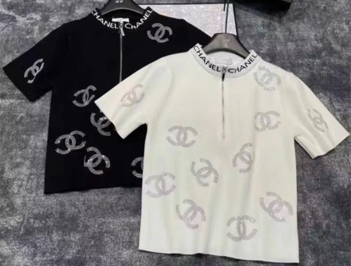 White or Black Zip Up