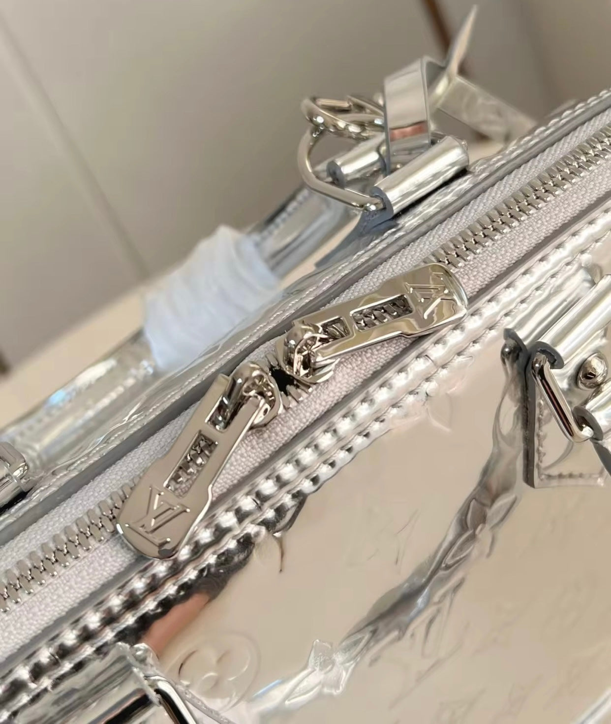 Medium Silver Purse