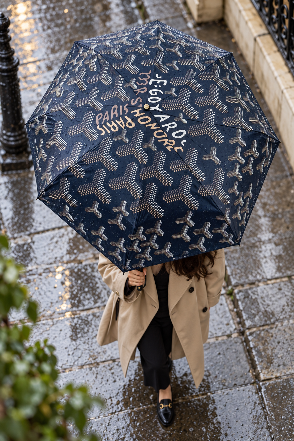 Paris Signature Print Umbrella