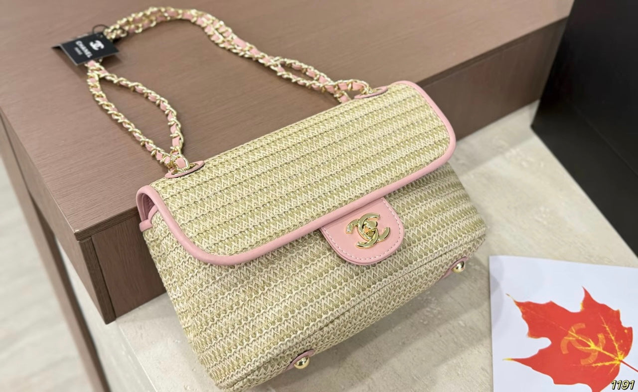 Woven Double strap purse