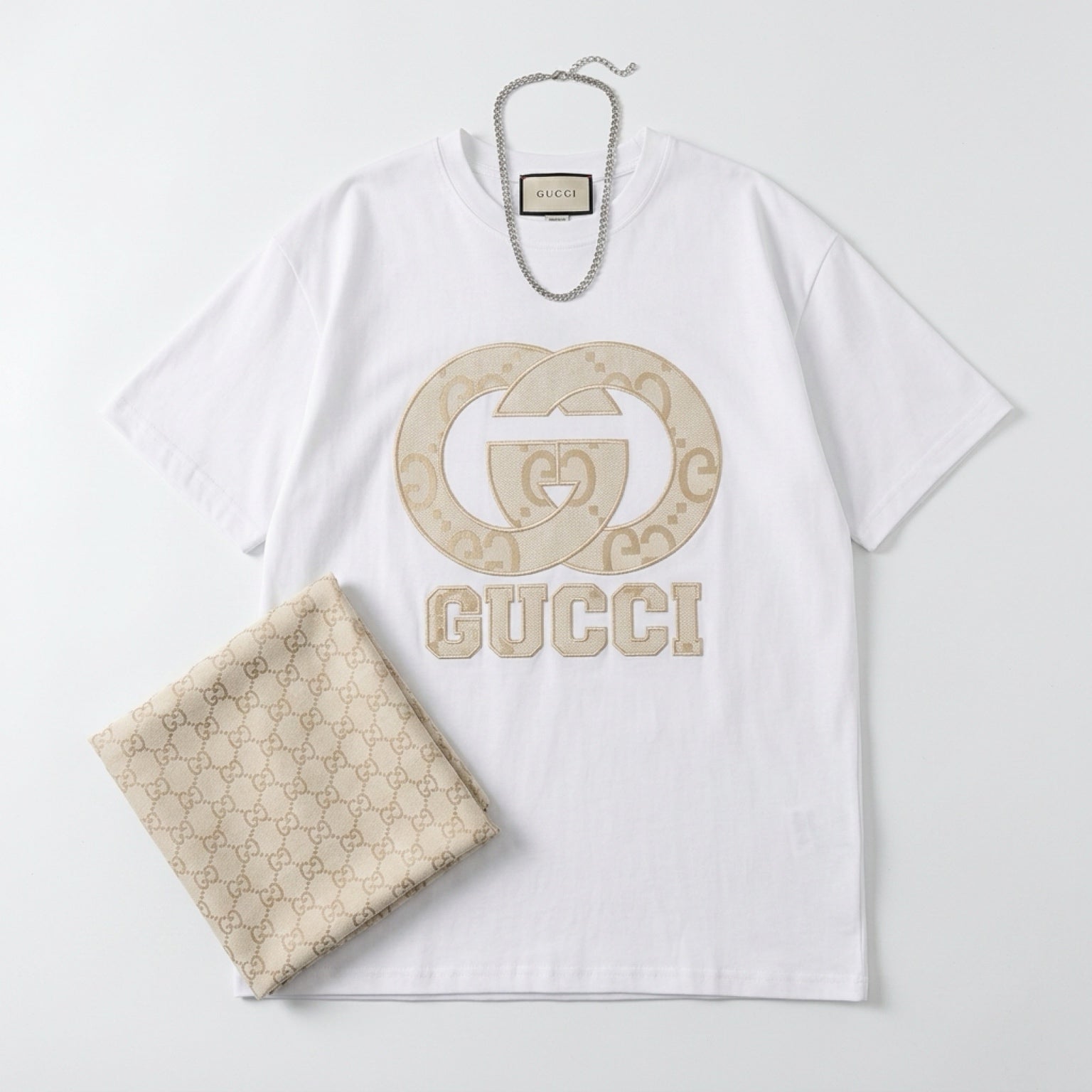 Top with sewn print