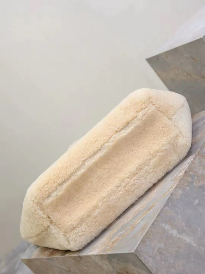 Shearling Tote with wallet