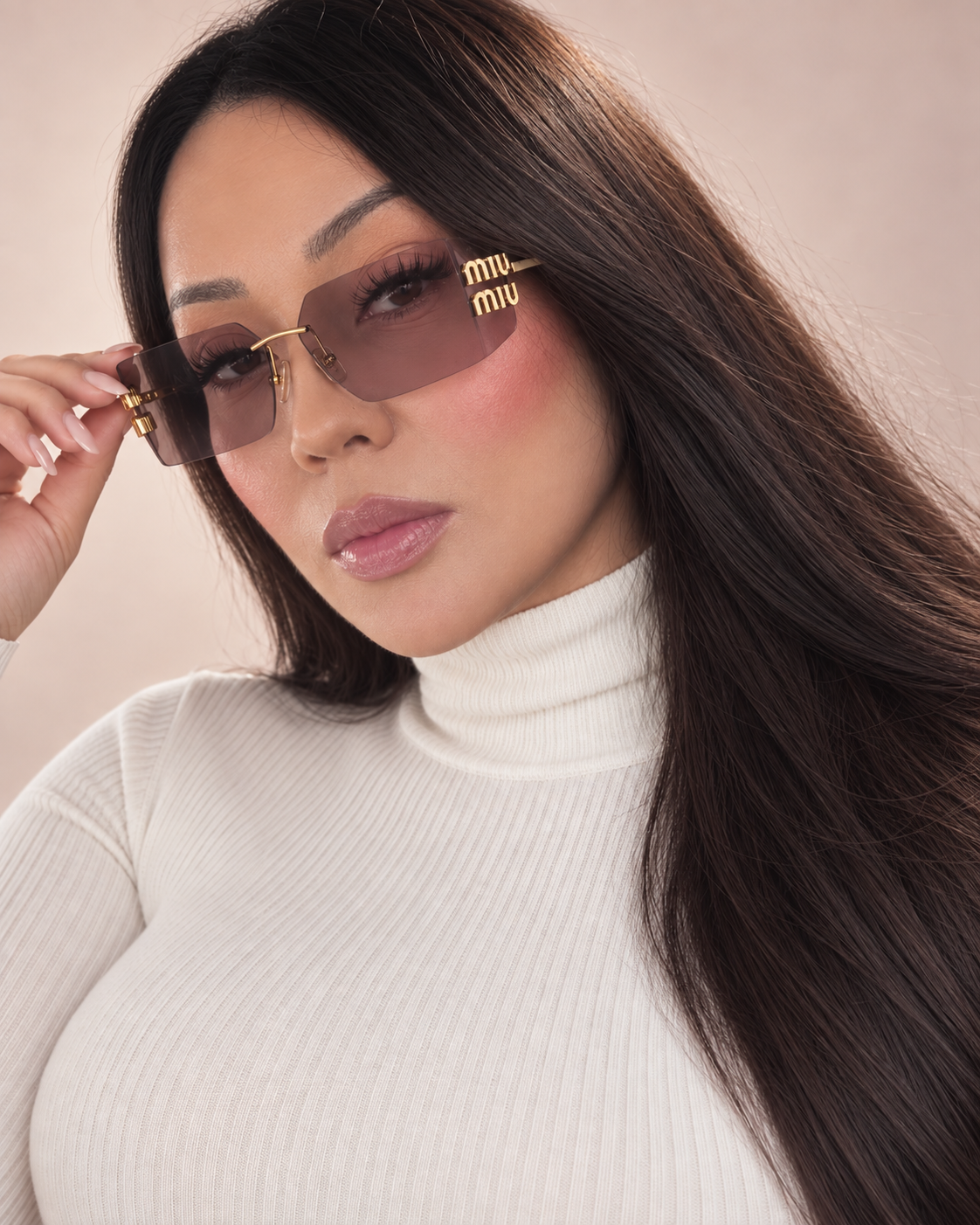 Oversized Sheer Sunglasses