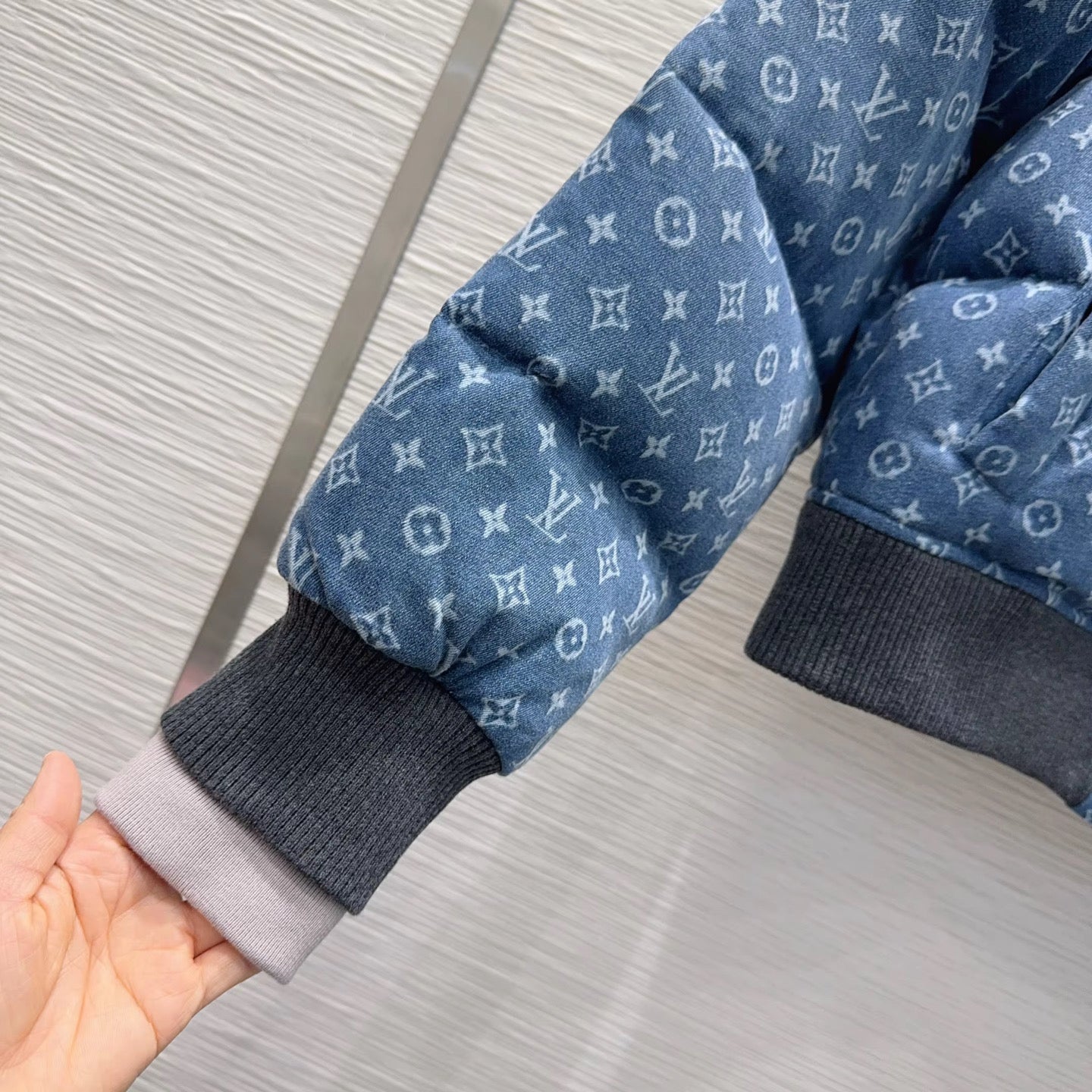 Oversized Denim puffer Coat