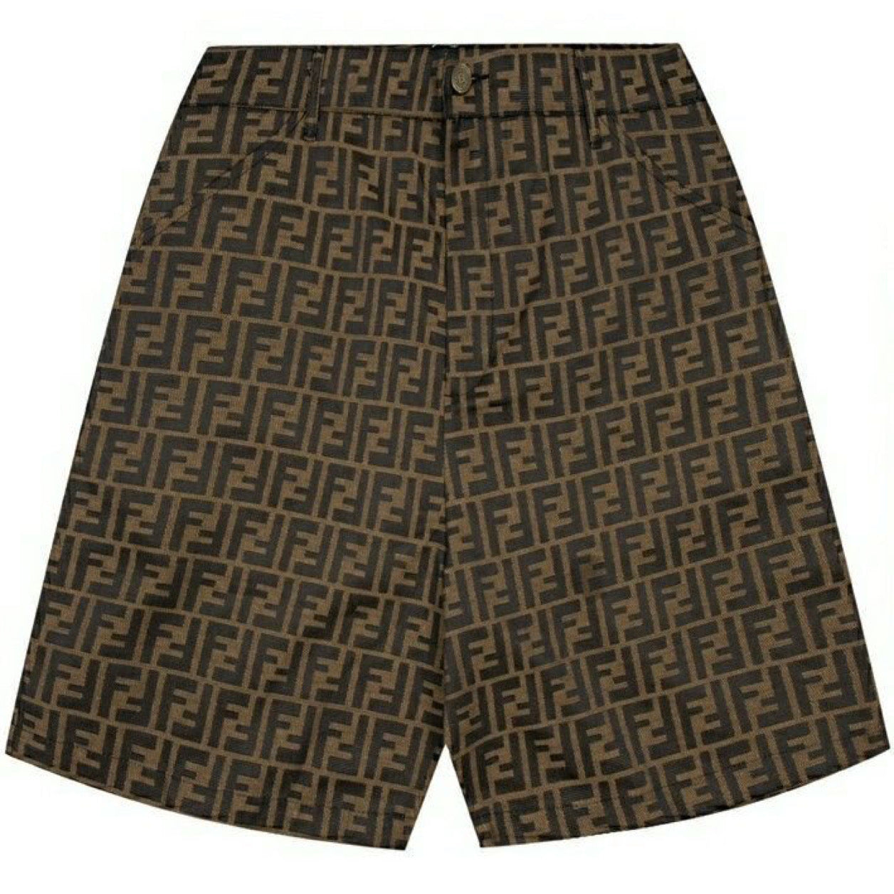 Medium length brown shorts