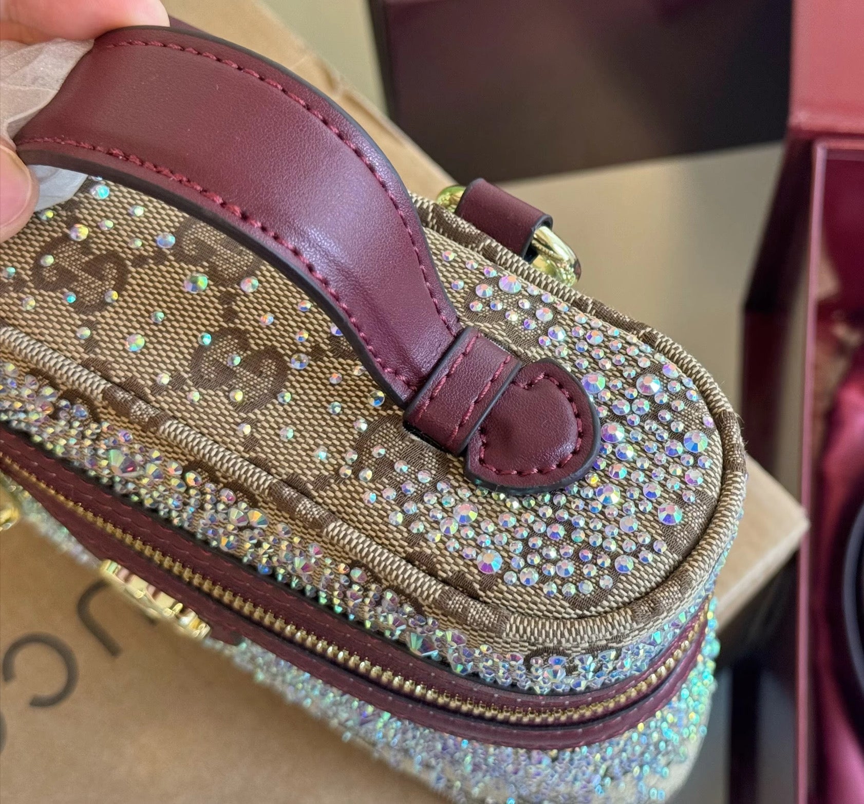 Bedazzled Mini Makeup Bag