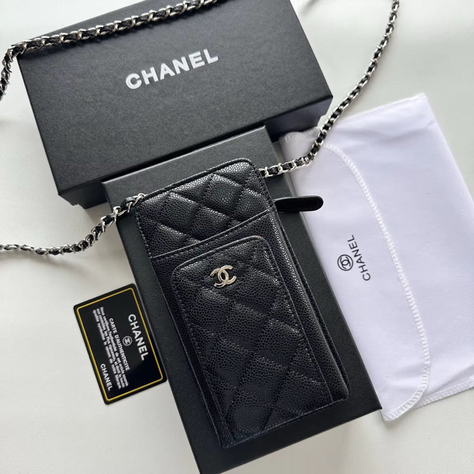 Leather Cell Case with chain