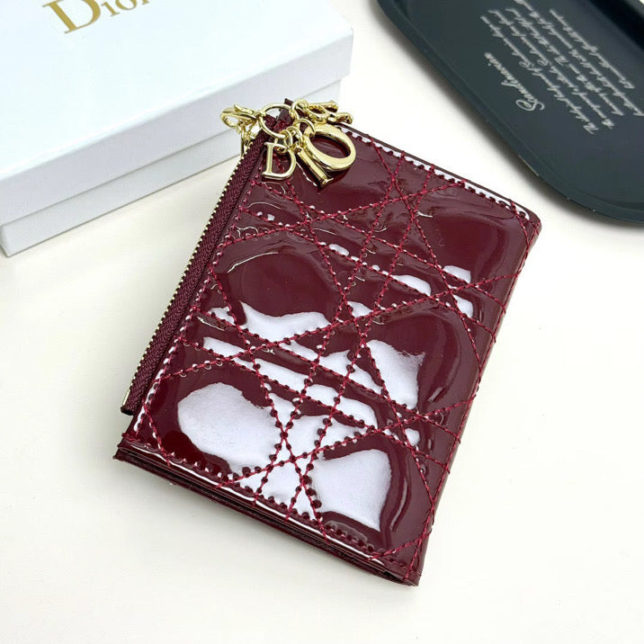 Shiny leather wallet