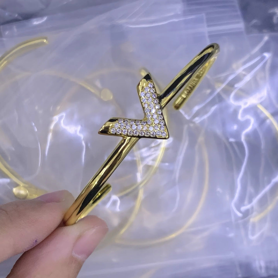 Gold or Silver Bedazzled cuff