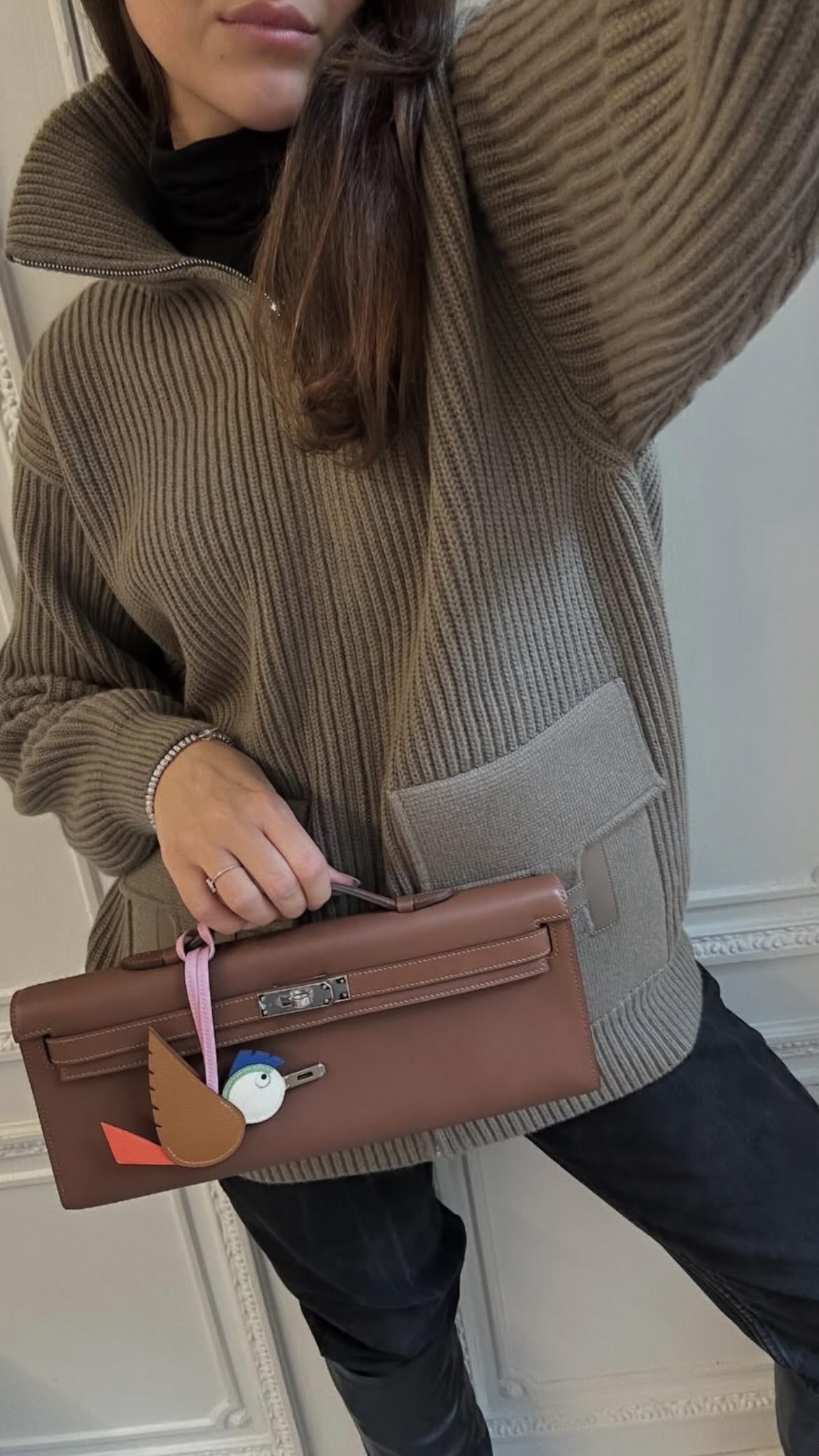 Dark Gray or Red Long Sweater