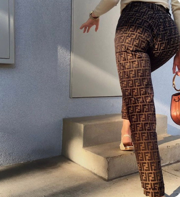 Brown & Black Pants