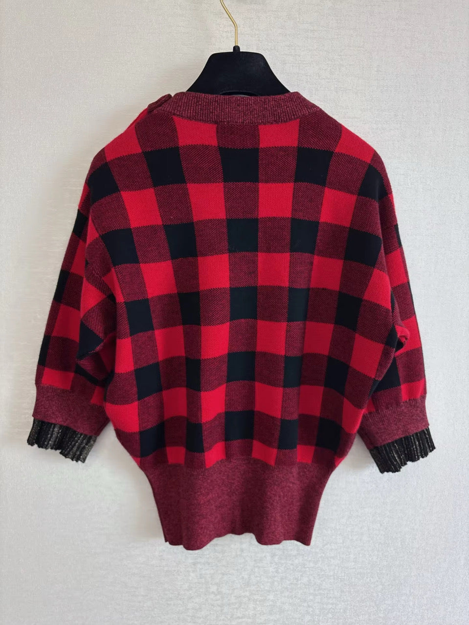 Red & Black knit