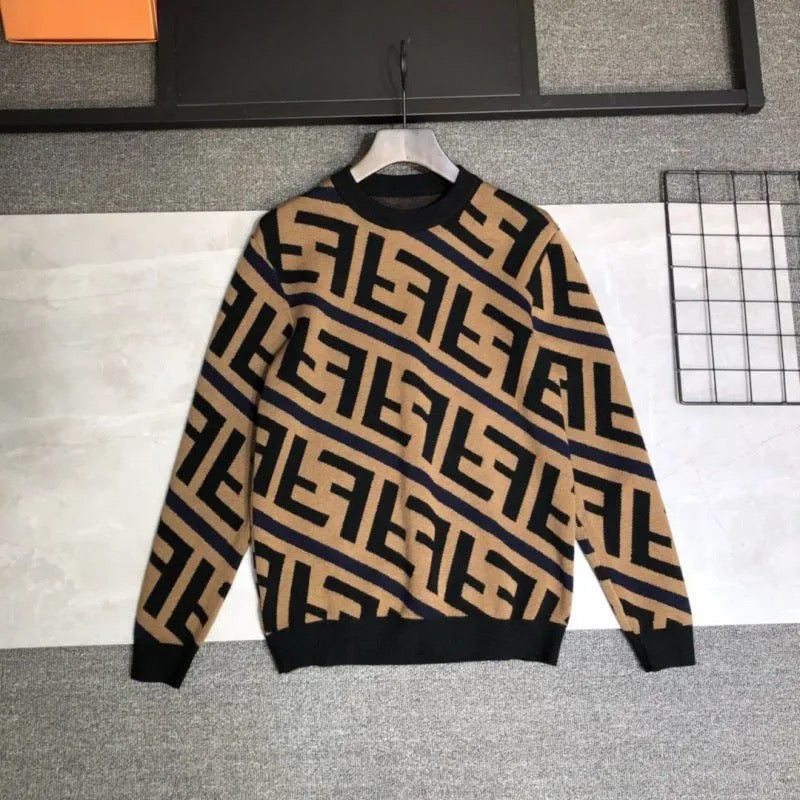 Brown & Black Sweater