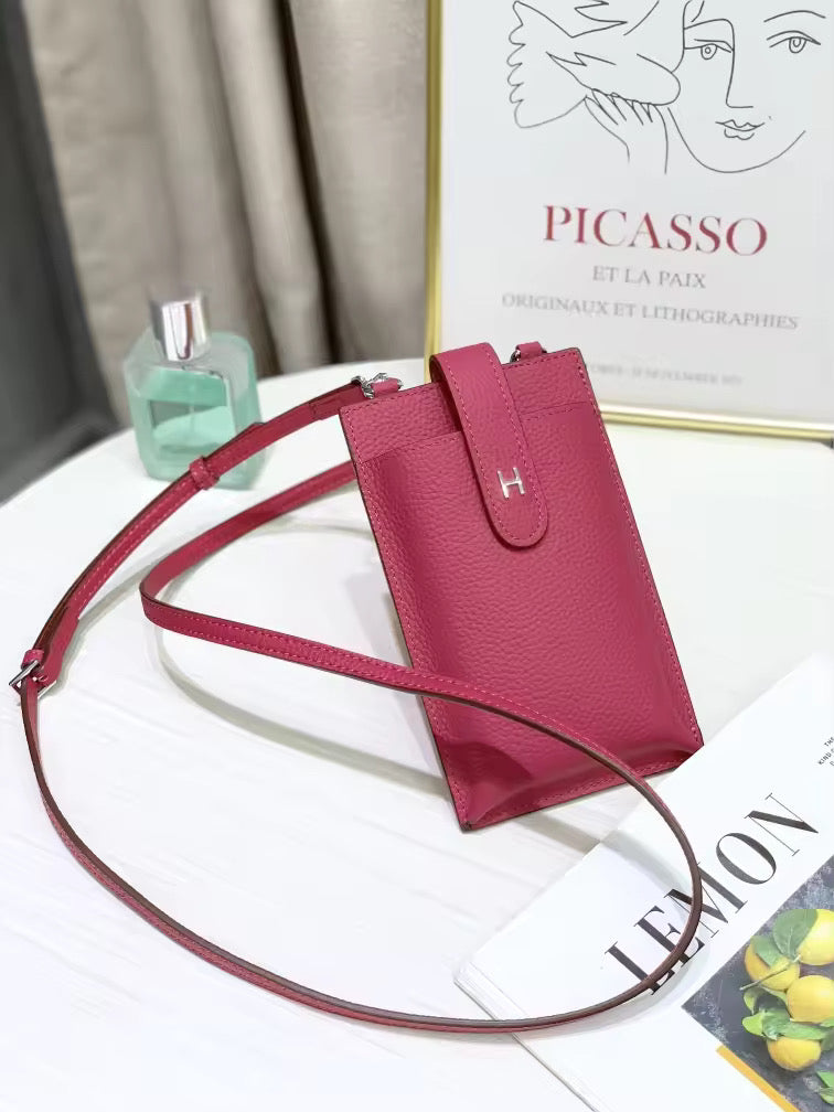 Leather cell bag