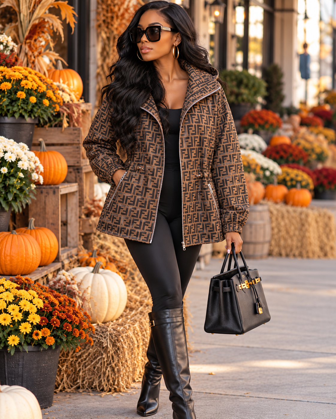 500+ DELIVERED | Monogram Hooded Utility Jacket