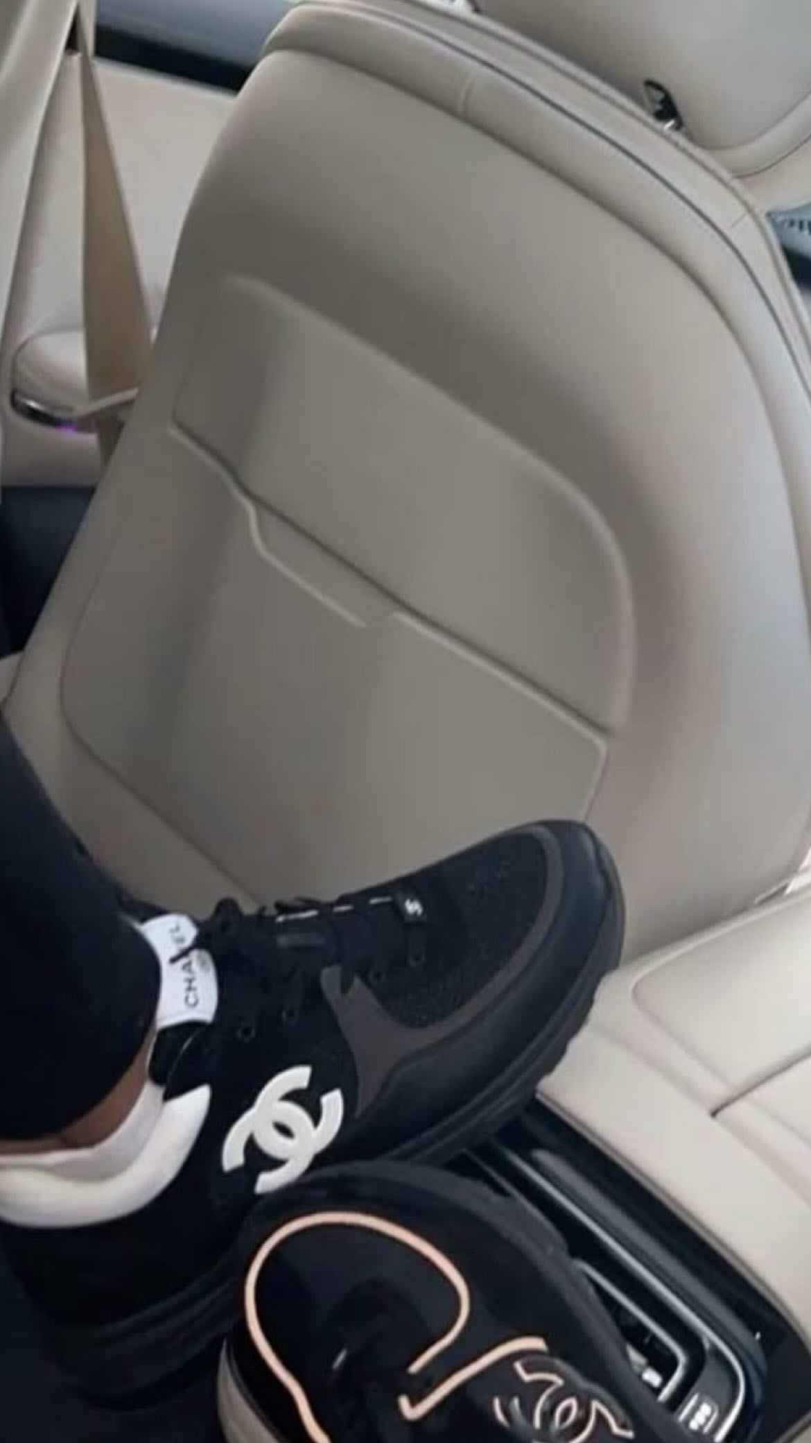 Black Tennis shoes with white