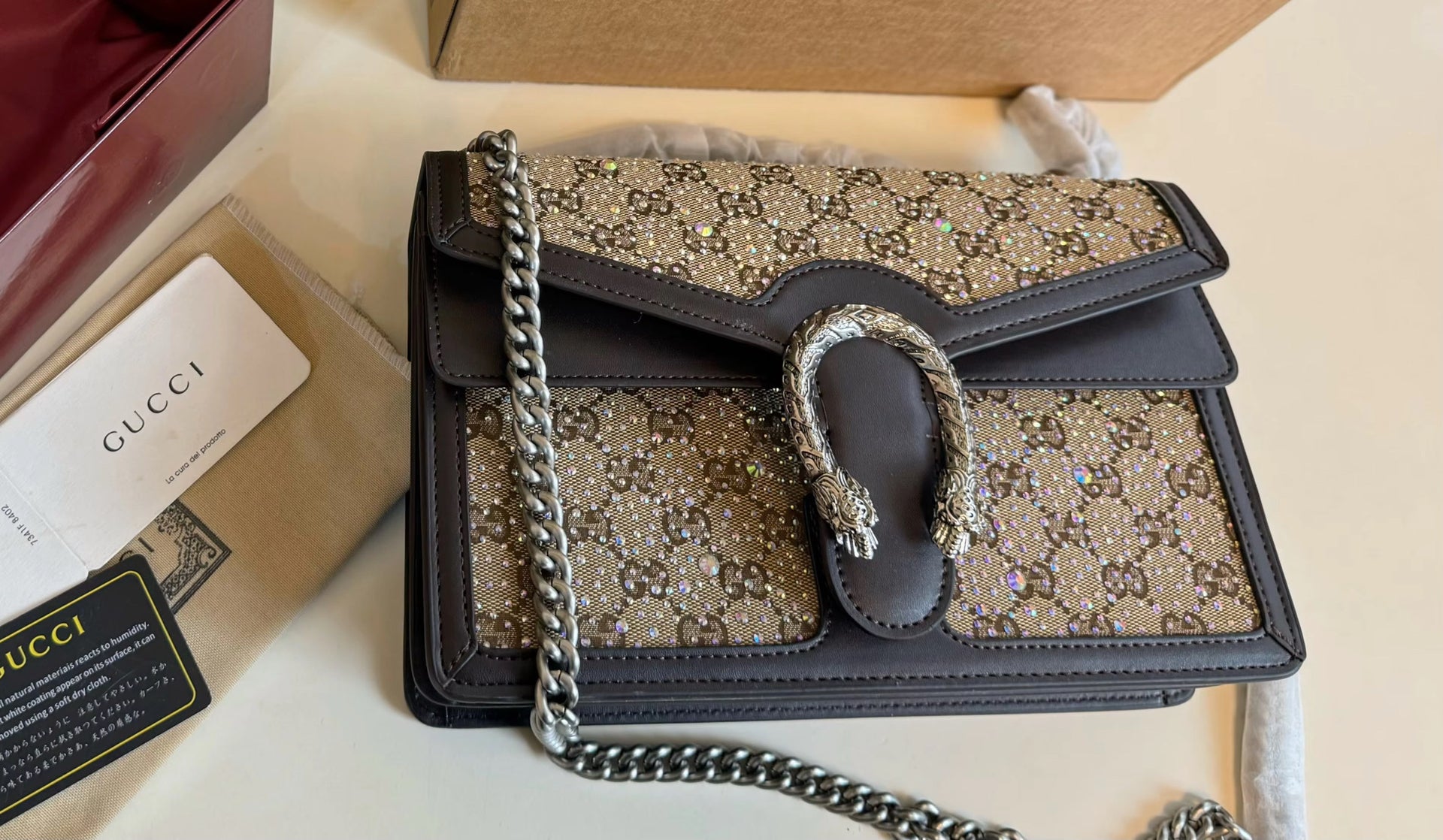 Square Bedazzled Purse