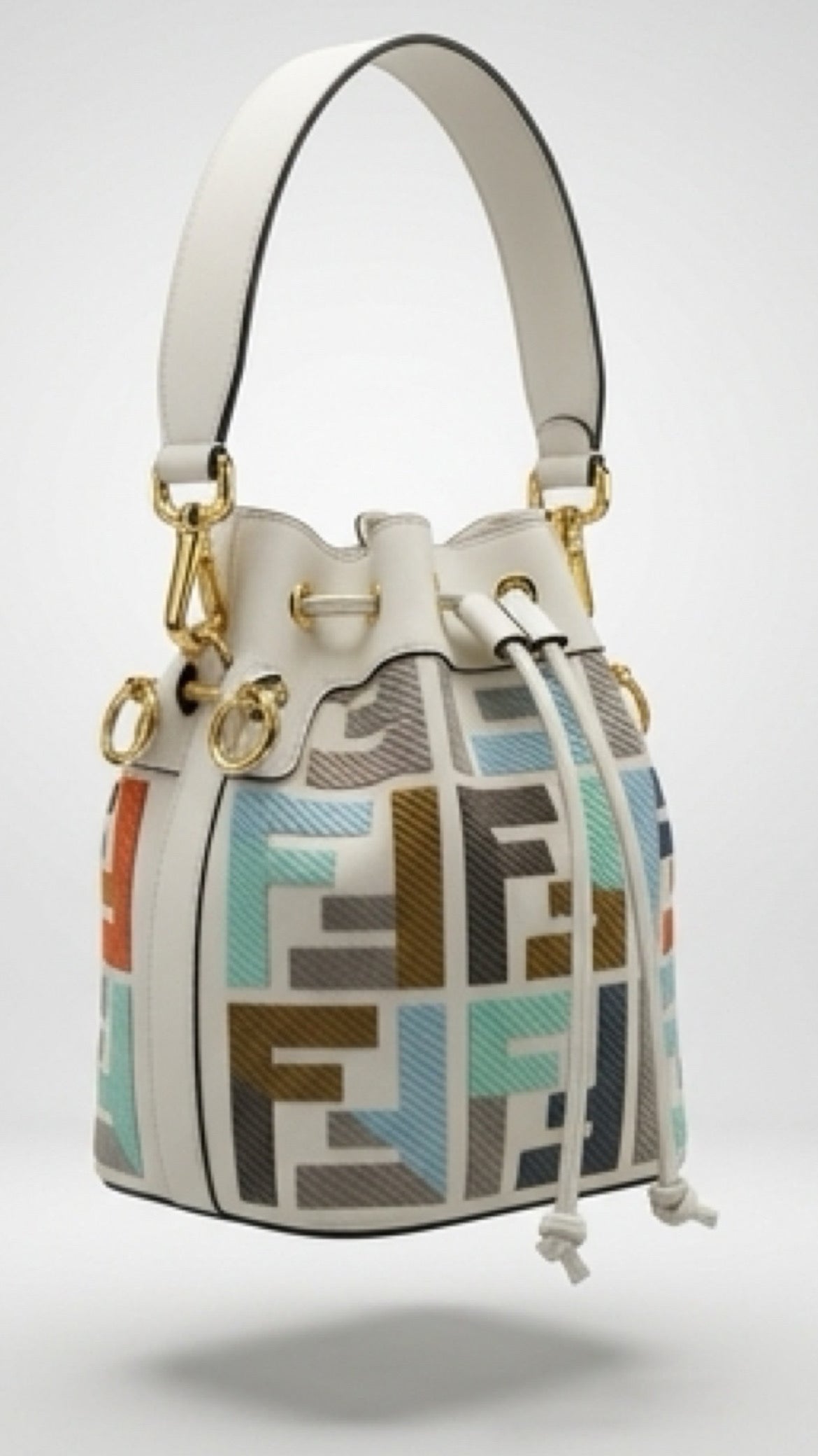 Multi color top handle purse