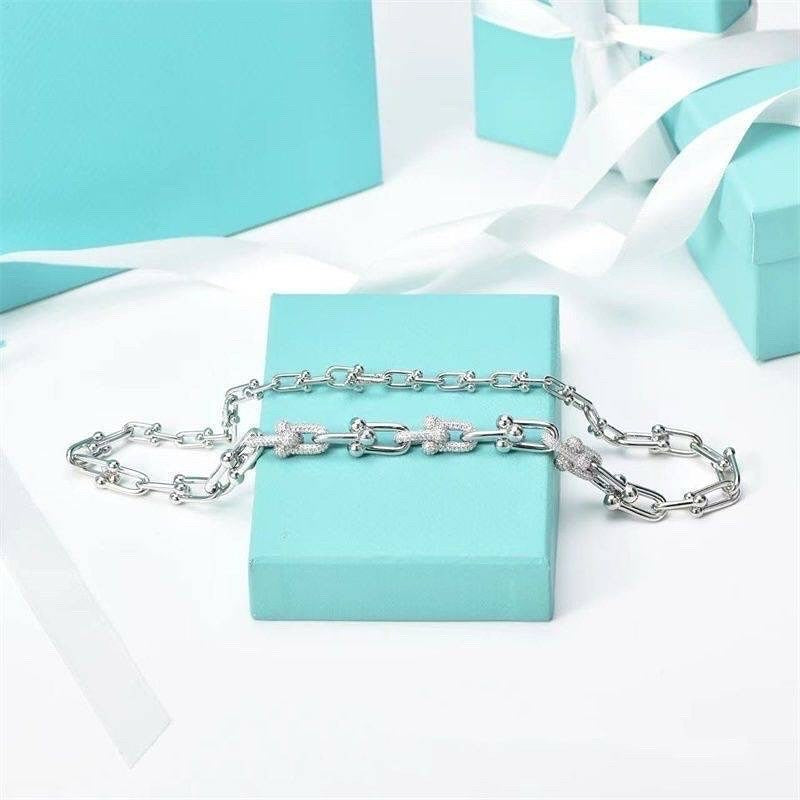 Bedazzled chain necklace
