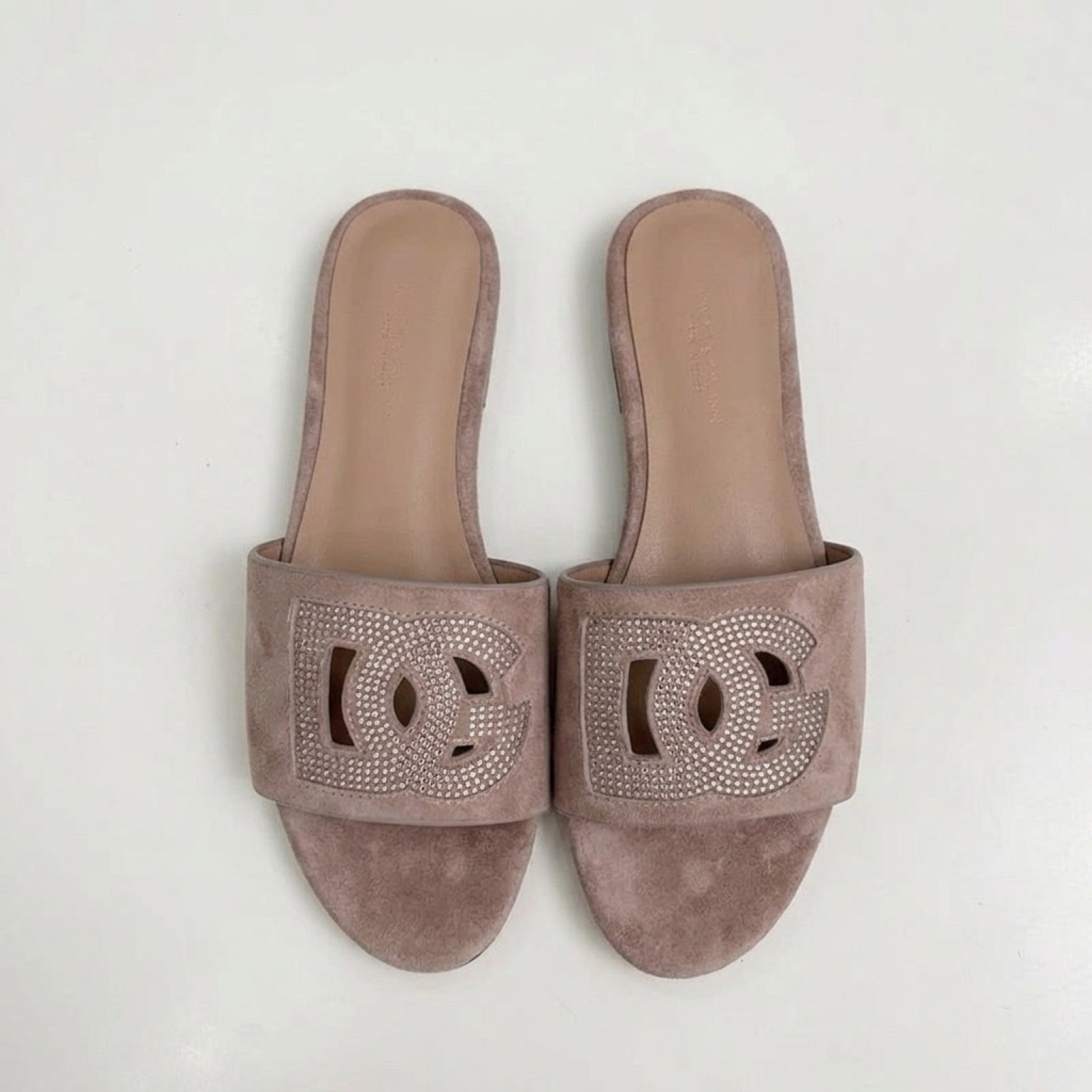 Bedazzled Suede Flats