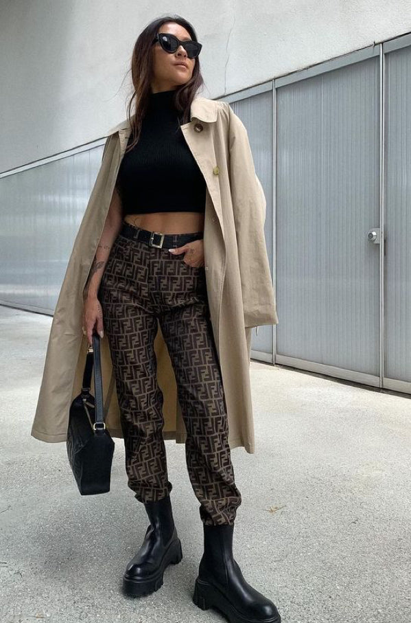 Brown & Black Pants