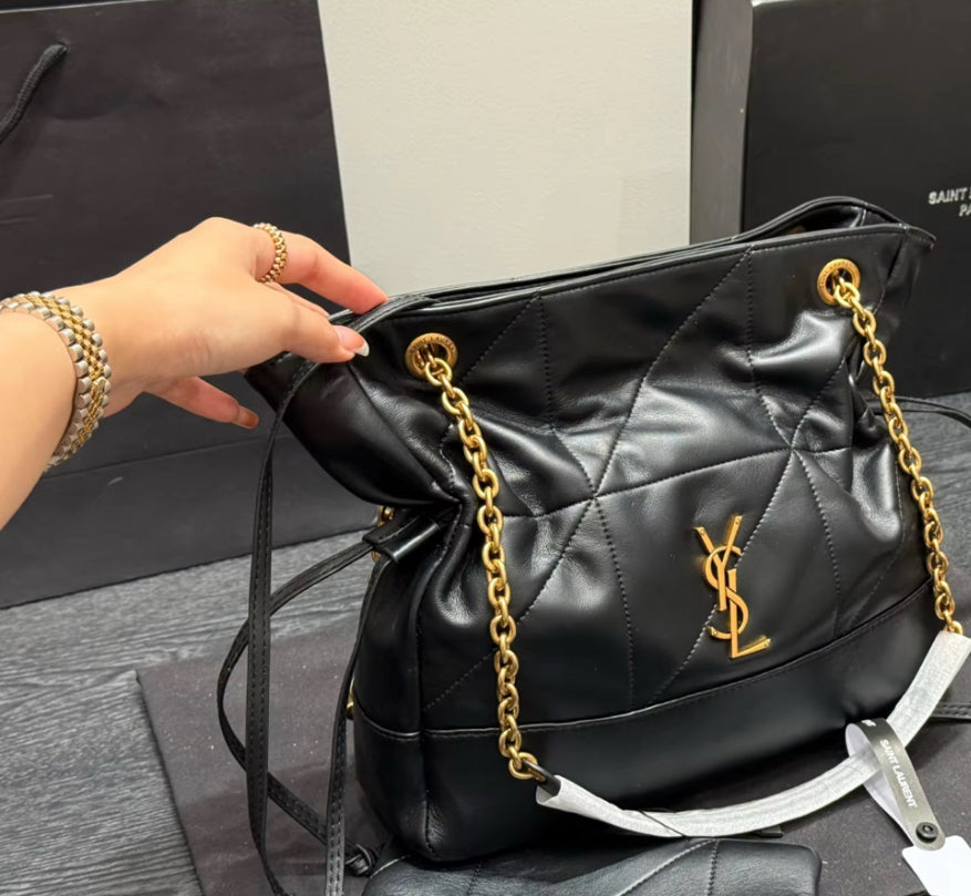 Medium Black leather bag