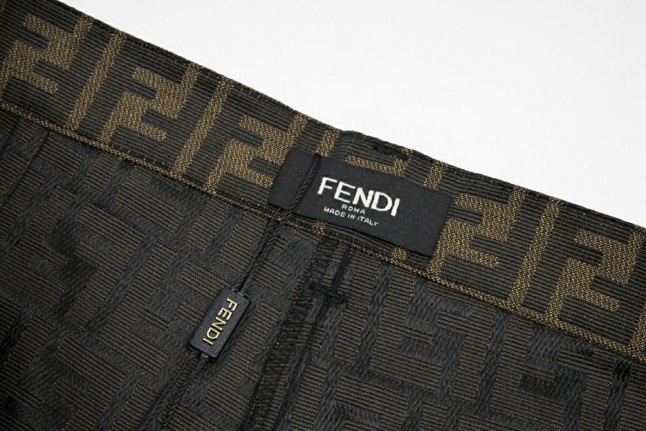 Medium length brown shorts
