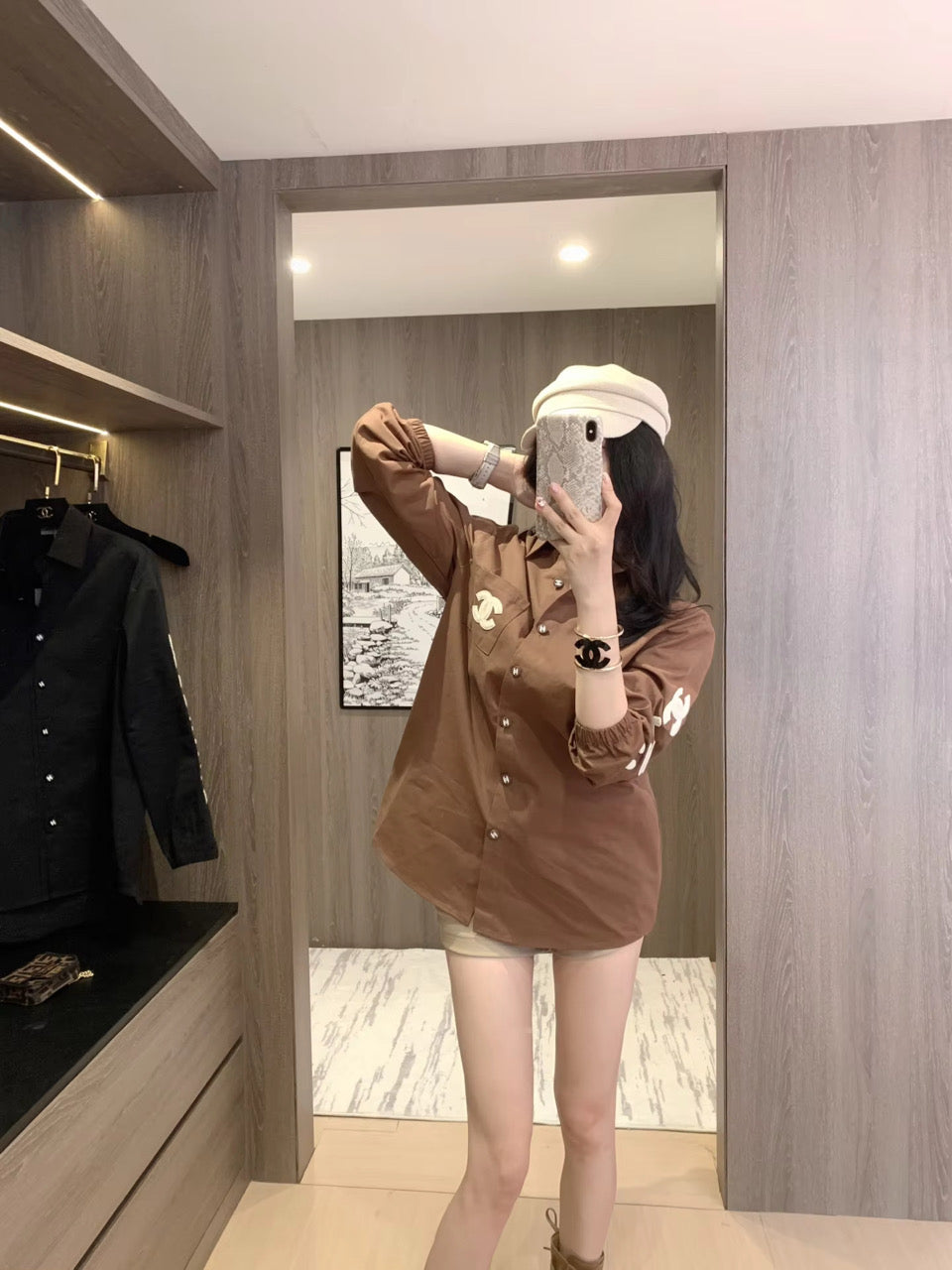 Brown or Black Button up