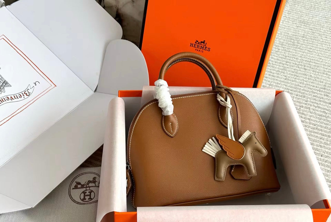 Brown Rounded Purse