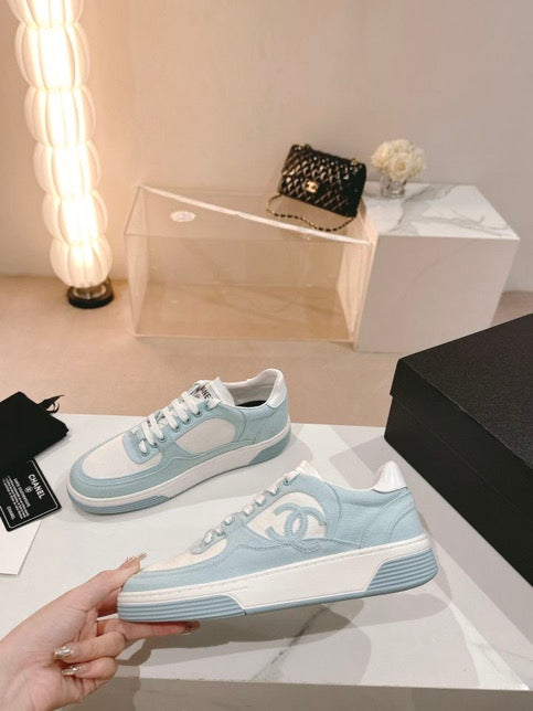 Colorful tennis shoes with white