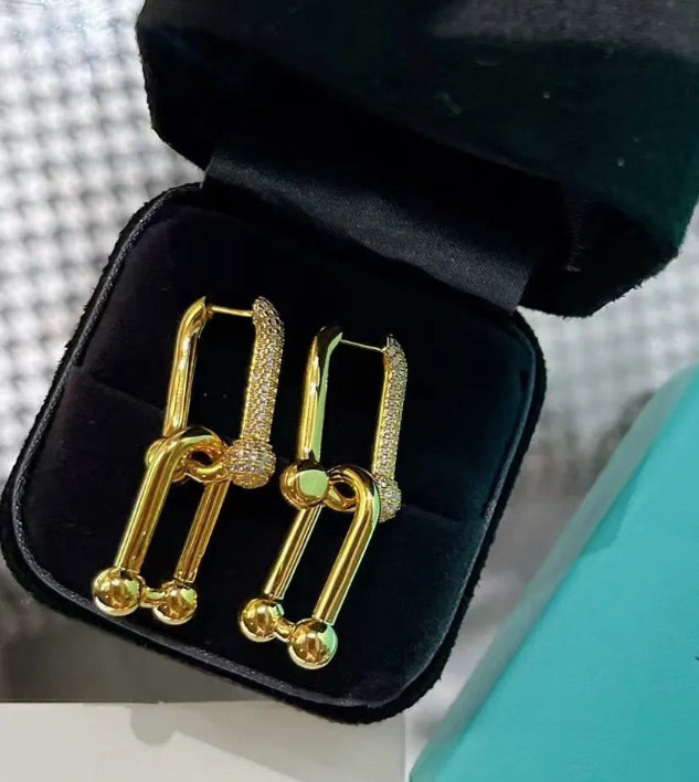 Bedazzled earrings