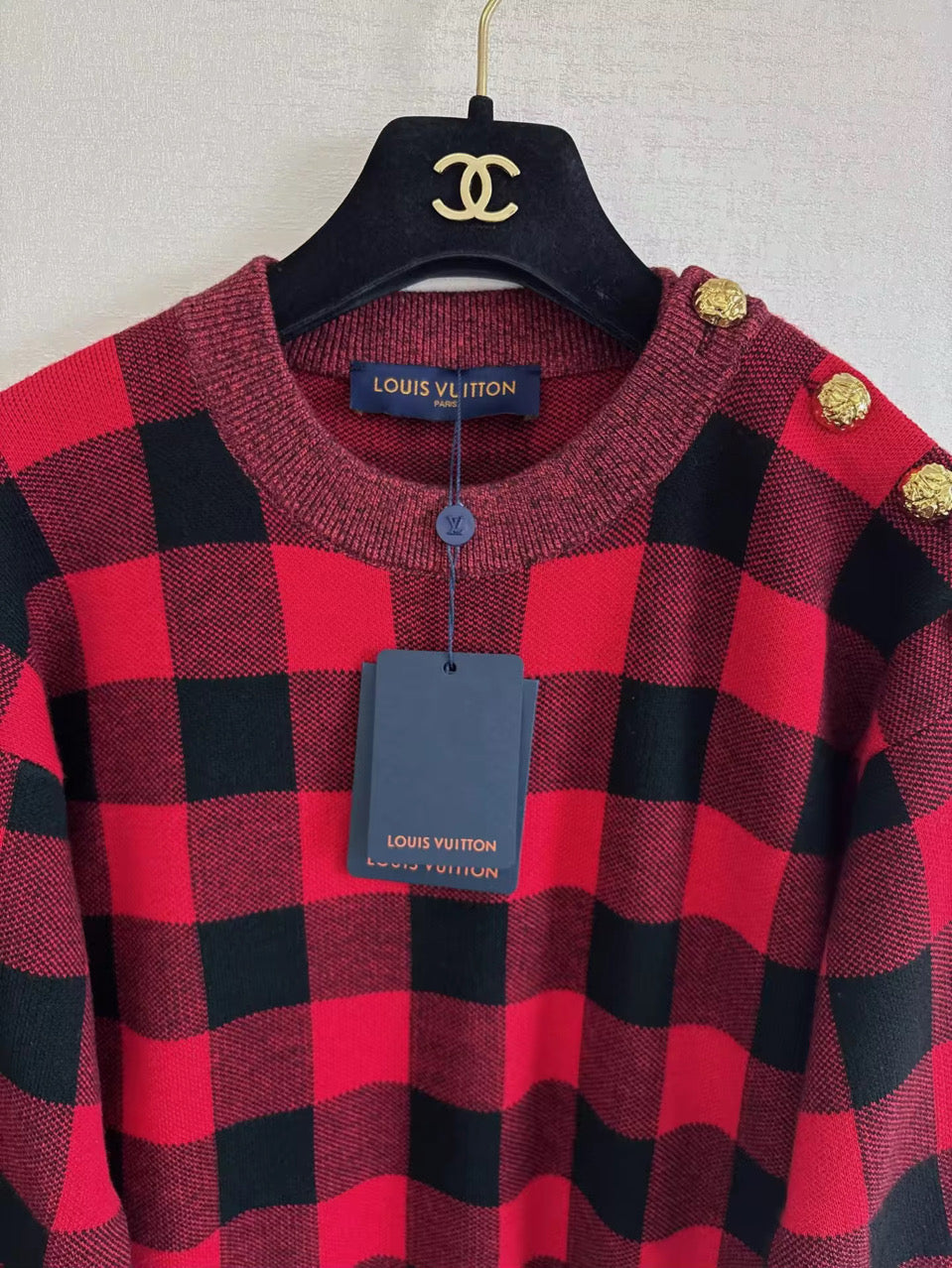Red & Black knit