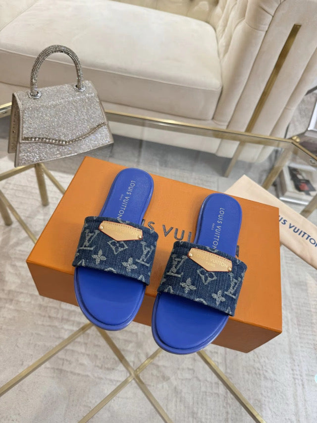 Denim Flats