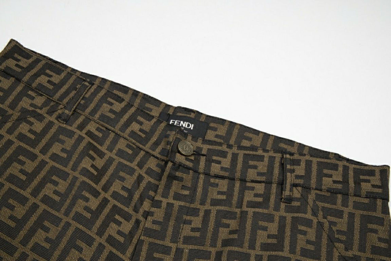 Medium length brown shorts