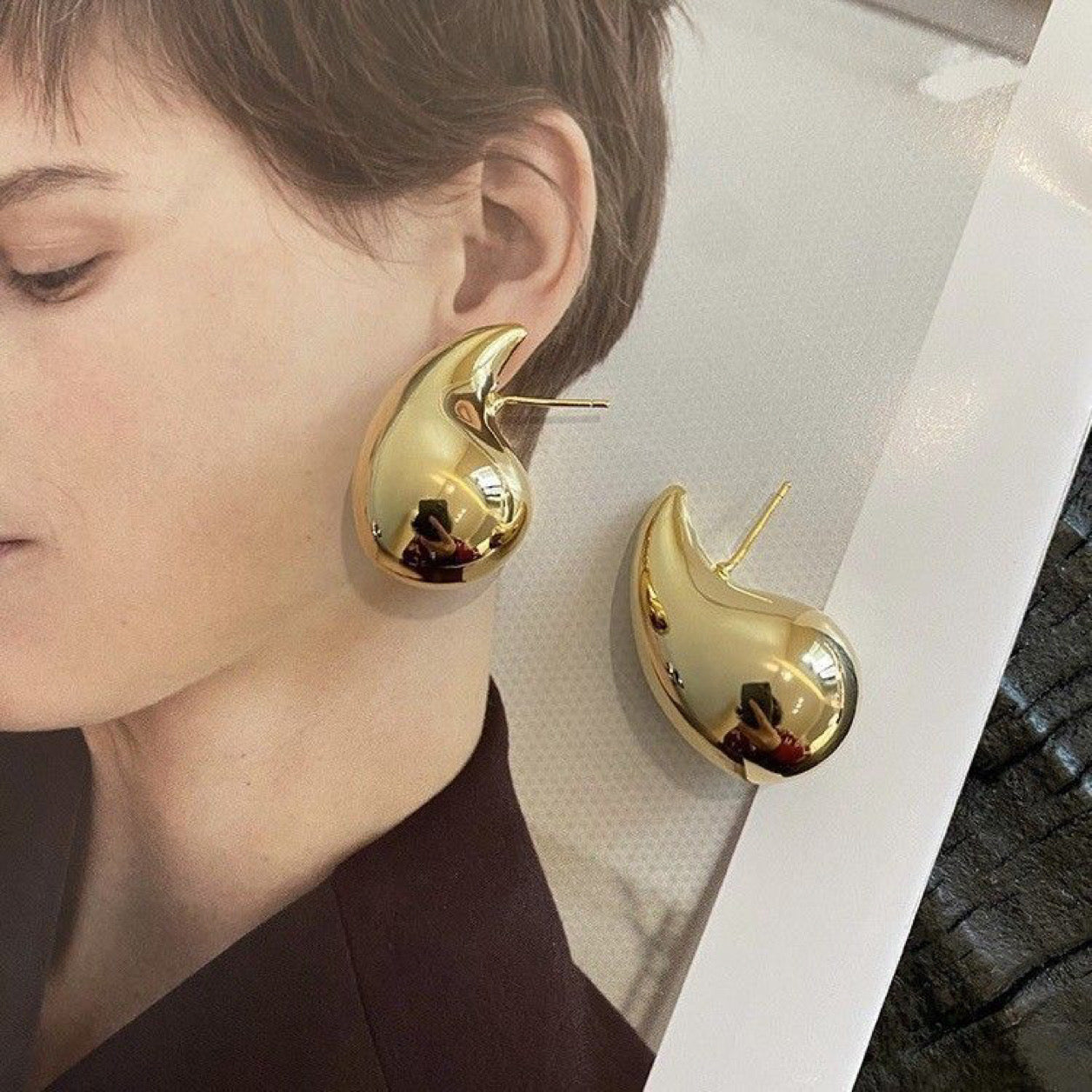 Tear drop earrings