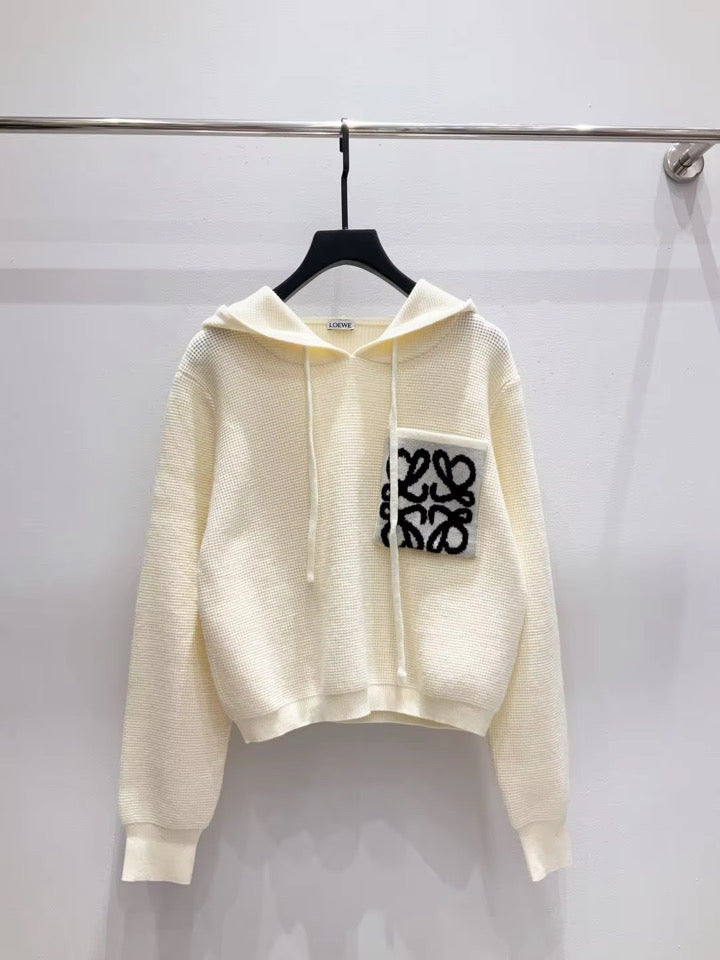Sweater with large pocket