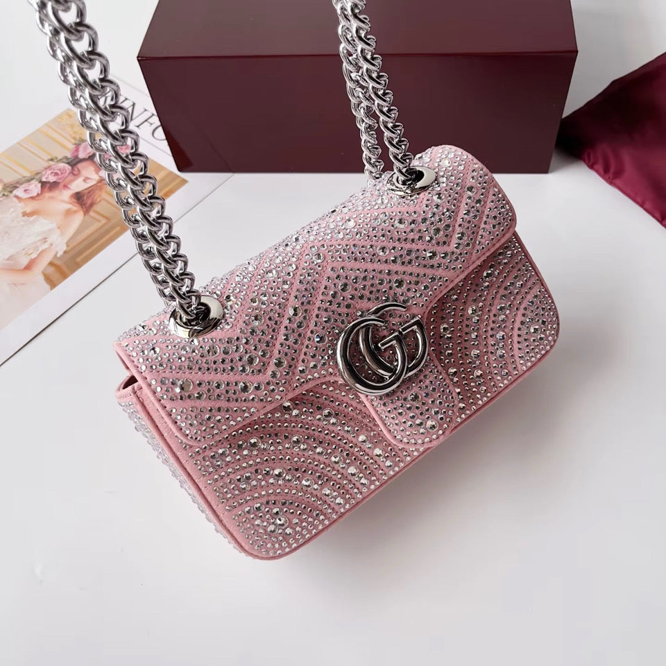 Bedazzled Purse with Chain