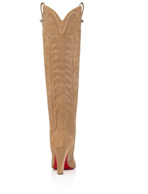 Taupe Cowboy Boots (SHIP NOW)