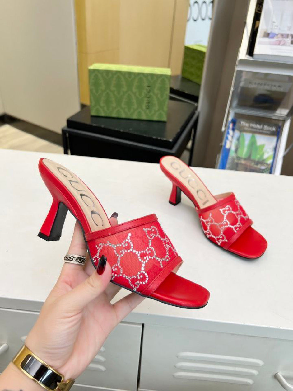 Mini heel with mesh screen