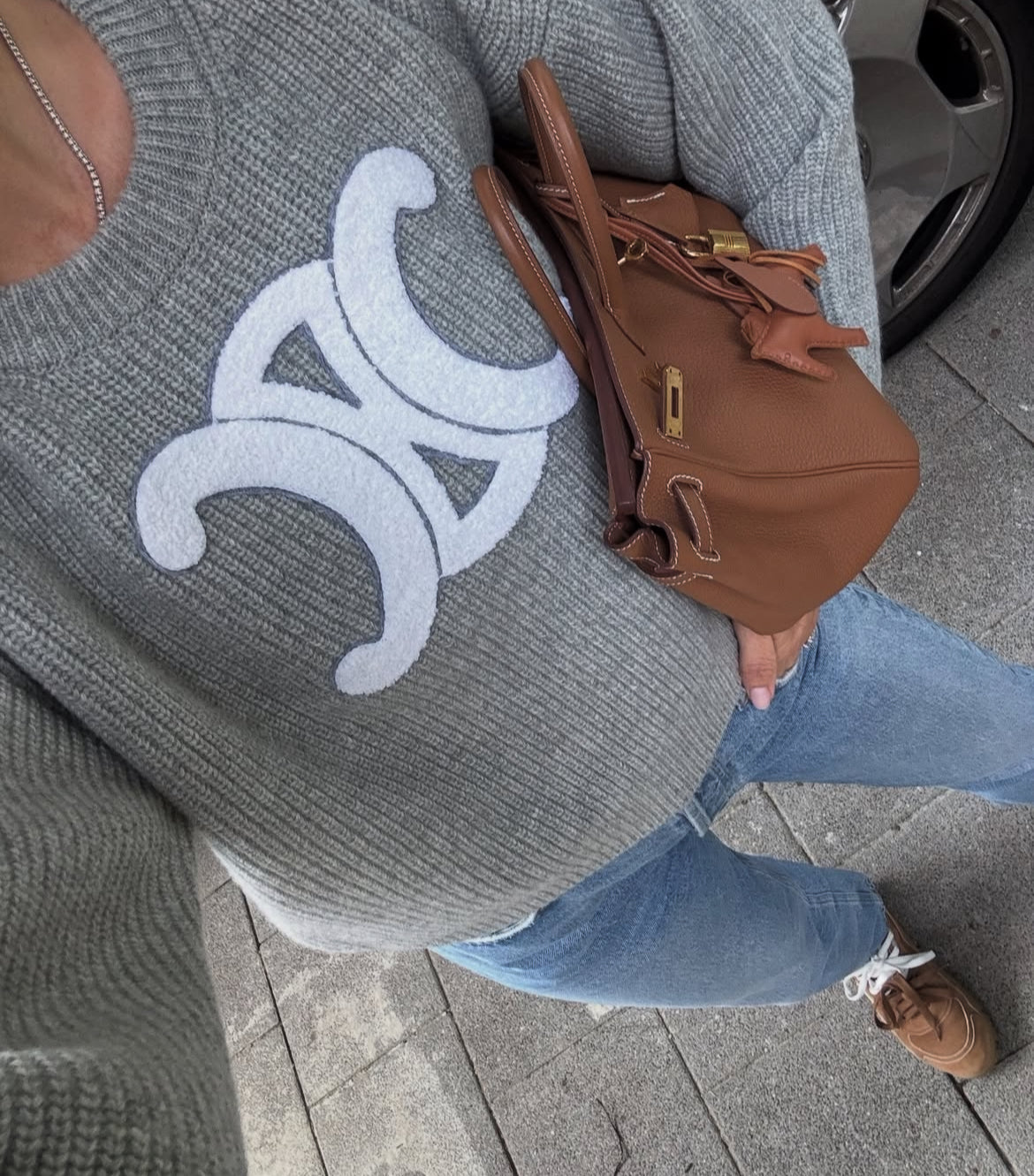 Gray Oversized Sweater